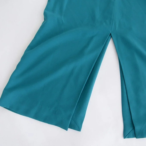 Aritzia Babaton Teal Jax Pencil Skirt with Front Back Slits Size 2 - Picture 5 of 11
